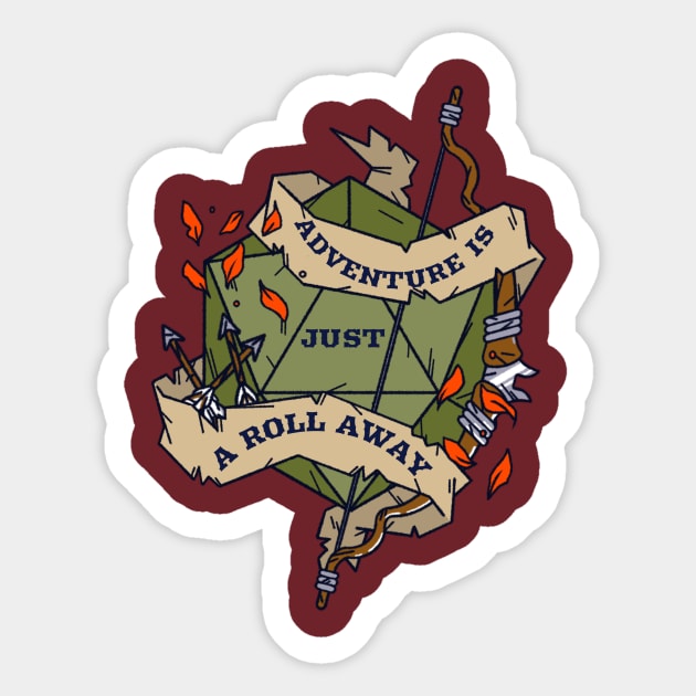 D&D d20 Sticker by rodgersapparel